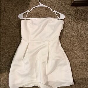 Strapless White Princess Polly Dress